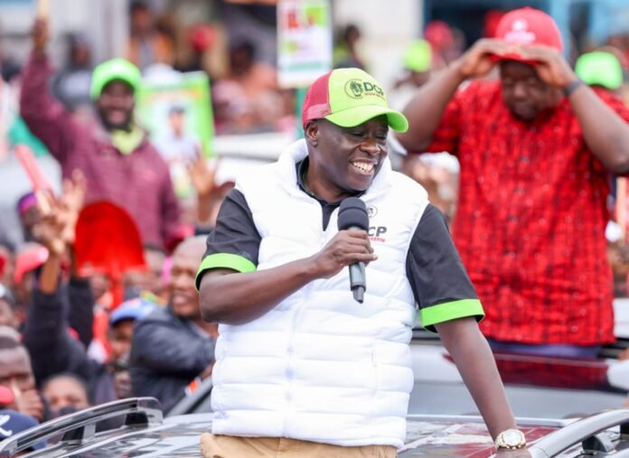Rigathi Gachagua in Nakuru Rigathi Gachagua addressing supporters during his political tour in Nakuru County, calling for national renewal and unity among Kenyans.