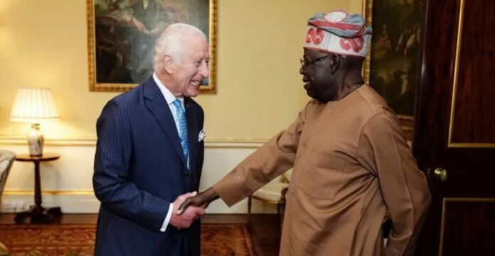 King Charles (left) will host Nigerian President Bola Tinubu (right) in March.