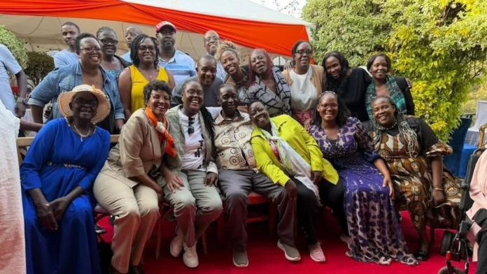 Image of the Jaramogi family led by ODM leader Oburu Oginga.