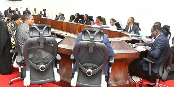 image A committee meeting on the 2026 Budget Policy Statement (BPS), composed of MPs and officials from the water ministry on February 23, 2026.