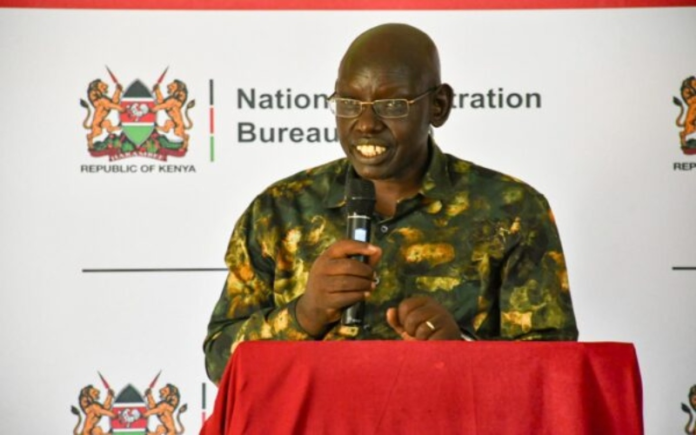 image Principal Secretary in the State Department for Immigration and Citizen Services, Dr Belio Kipsang.