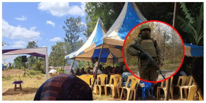 Charles Wangari, a Kenyan soldier who died in the Russian battle fields, and whose body is yet to be retrieved being buried in the absence of his body in Mukurweini, Nyeri County in February 2026