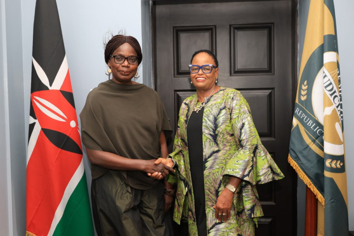 CJ Martha Koome held a courtesy meeting with Judge Phoebe Okowa of the International Court of Justice (ICJ).