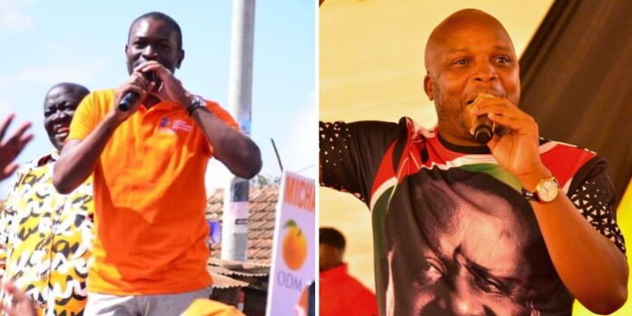 jalango-sifuna Collage of Nairobi Senator Edwin Sifuna and Lan'gta MP Felix Odiwuor alias Jalang'o at past political events.