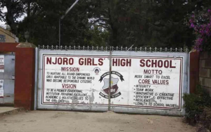 Njoro Girls High School gate.