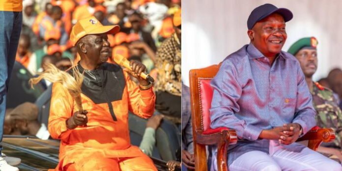 oburu-kindiki A collage image of ODM party leader Oburu Odinga and Deputy President Kithure Kindiki
