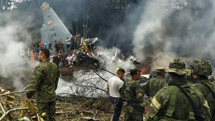 Colombia air force accident military plane crash Colombia