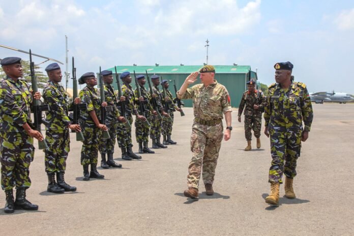 UK Army Chief zero tolerance abuse Kenya UK Chief of the General Staff Sir Roland Walker inspects a guard of honour during his official visit to Kenya, underscoring efforts to strengthen military cooperation between the two countries.