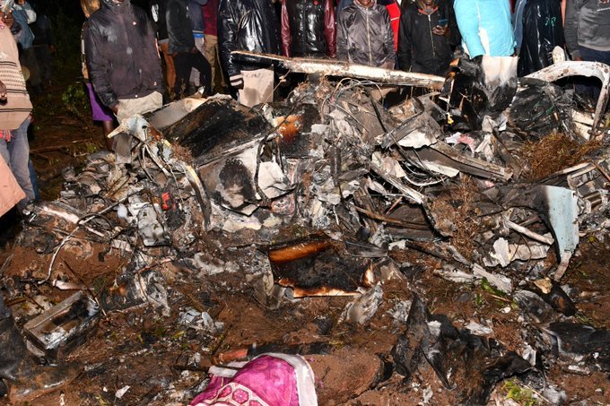 HCRGkkRW8AAST4u The Helicopter Air crash at chepkiep , Nandi North forest, Mosop constituency, Nandi county.