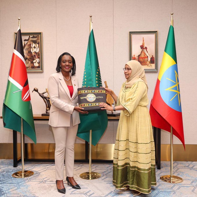Soipan Tuya meets Ethiopia’s Defence Minister Soipan Tuya meets Ethiopia’s Defence Minister to fast-track Kenya-Ethiopia Defence Cooperation Agreement and enhance border security, regional stability, and strategic infrastructure.