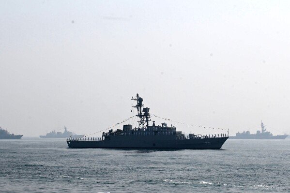 Iranian Ship The Iranian Navy frigate IRIS Dena pictured before it was sunk by a US submarine in the Indian Ocean, an incident that triggered the evacuation of crew from a second Iranian vessel by Sri Lankan authorities.