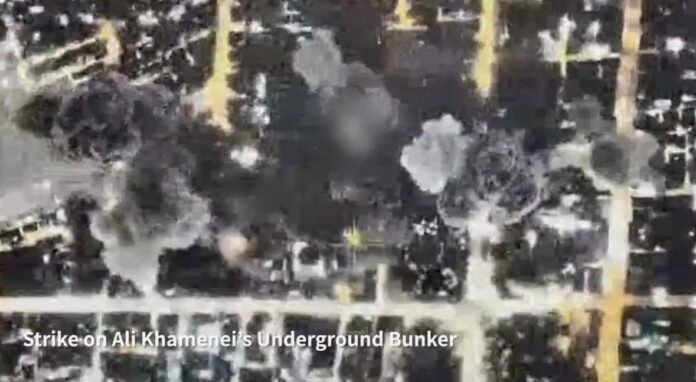 Ali Khamenei bunker destroyed About 50 Israeli fighter jets carried out a massive airstrike targeting an underground military bunker beneath Ali Khamenei’s leadership compound in Tehran, according to the Israel Defense Forces.
