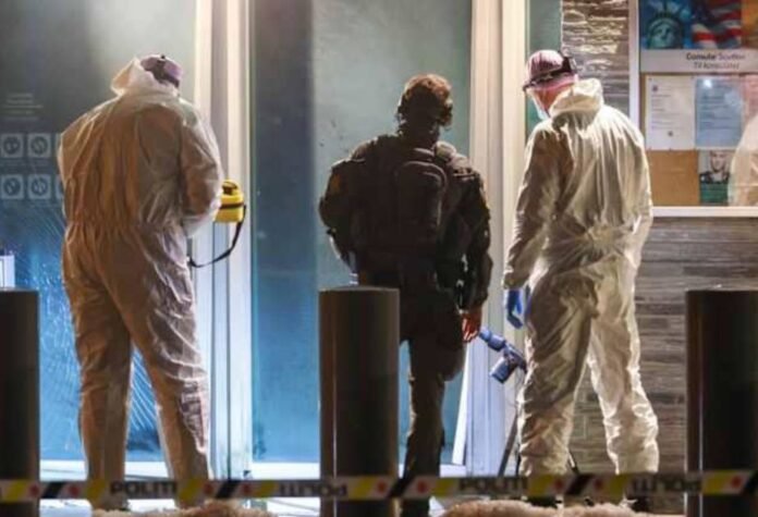 US embassy in Oslo Norwegian police and forensic experts have been deployed to inspect the site of the explosion.