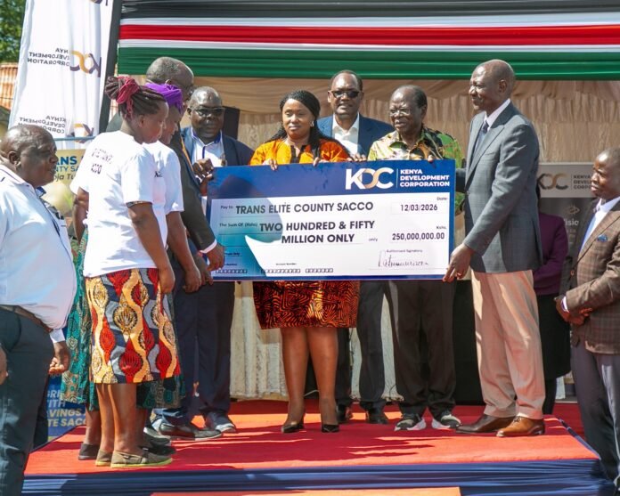 SACCO loans Kenya President William Ruto launches a KSh 250 million financing facility at Trans Elite County SACCO in Kapsabet, supporting over 10,000 MSMEs in western Kenya.