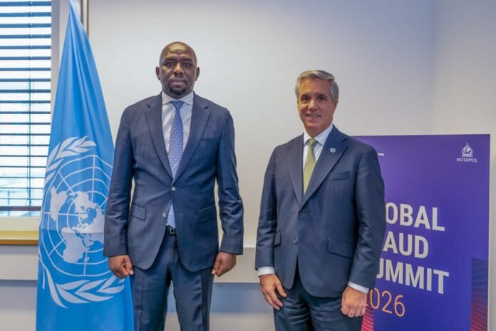 Kenya’s Interior CS Kipchumba Murkomen meets UNODC Acting Executive Director John Brandolino in Vienna to discuss anti-fraud and transnational crime cooperation.