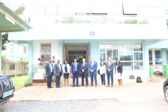 NEMA officials meet US DTRA delegation to discuss chemical security and CBRN preparedness in Kenya.