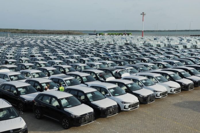 Over 4,200 luxury cars have been diverted to Kenya’s Lamu Port from the Middle East amid the ongoing U.S.–Israel–Iran conflict, boosting the port’s role as a strategic storage hub.