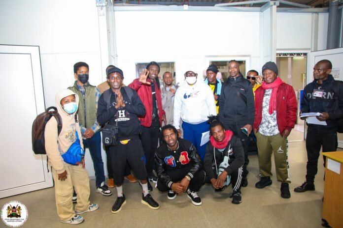 Fifteen Kenyan nationals evacuated from Iran due to the ongoing conflict in the Middle East, touched down at Jomo Kenyatta International Airport on Sunday morning.