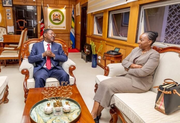 Moses Wetangula and Monica Juma Moses Wetangula and Monica Juma
