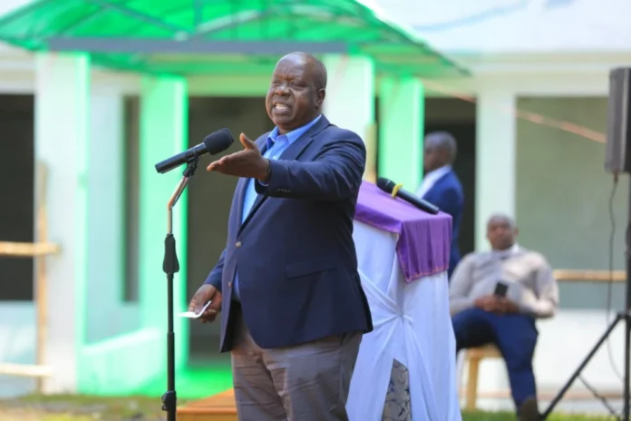 Presidential flagbearer Fred Matiang'i Presidential flagbearer Fred Matiang'i addresses congregants at Weithaga ACK Church in Murang’a County on Sunday, March 15, 2026.