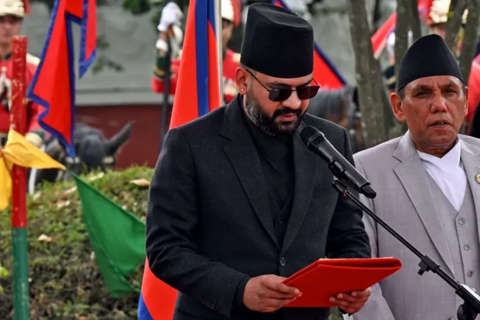 balendrah shah Balendrah Shah, Nepals youngest Prime Minister at his swearing in ceremony