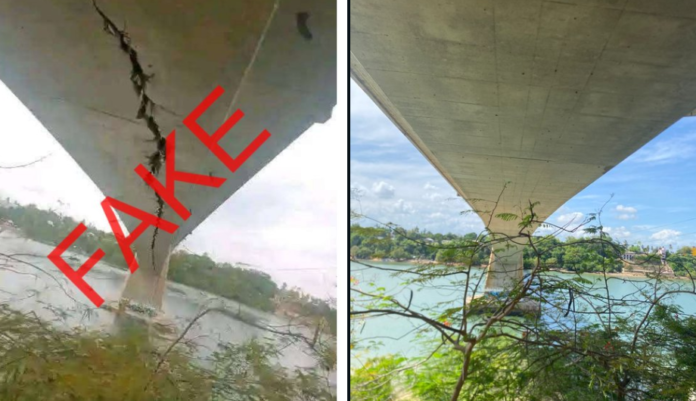 KeNHA alert Kilifi Bridge fake image
