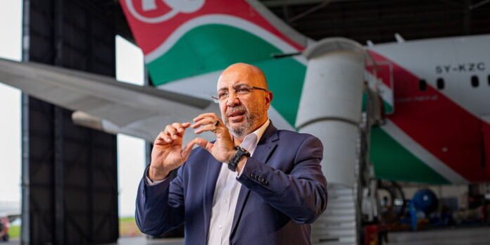 Acting Kenya Airways CEO George Kamal responding to a question in an interview, March 2026