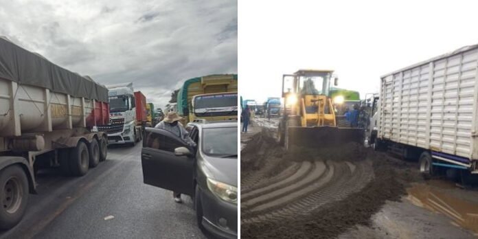 nairobi-mombasa A photo collage of traffic along the Nairobi-Mombasa highway (left) and traffic along the Mai Mahiu-Narok highway on Saturday, March 7, 2026.