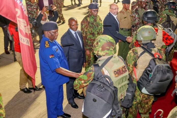 150 NPS Officers Return from Haiti Mission, Received at JKIA Senior security officials receive returning NPS officers at JKIA following their deployment in Haiti under the MSS mission.