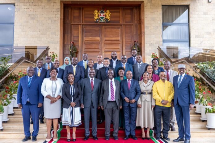 UDA-ODM State House President William Ruto chairs a joint UDA and ODM leadership meeting at State House, Nairobi.