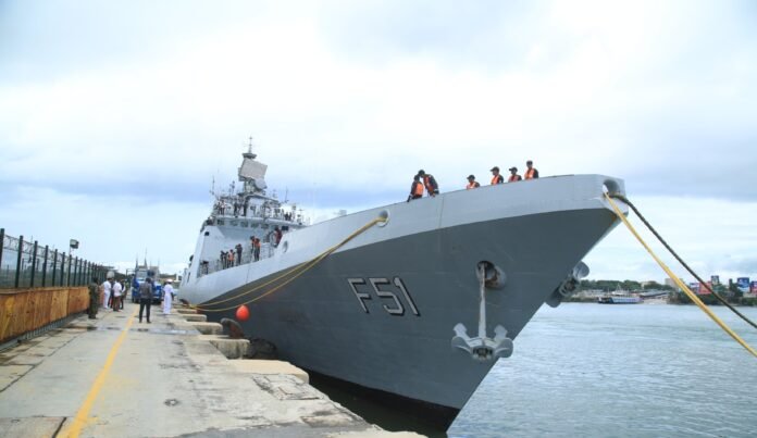 INS Trikand Indian Navy Ship Trikand Departs Mombasa