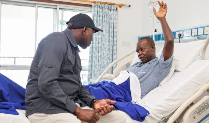 Murkomen x Capt. Ruto Murkomen Pays Hospital Visit to Capt. Ruto Following Fatal Crash