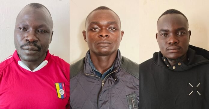 Vihiga Attack The three suspects arrested in connection with the attack on Vihiga Senator Hon. Godfrey Osotsi: Carlos Owiti alias Kalonje (24), Eric Otieno alias Dude (39), and Vincent Odhiambo alias Tinga (27), currently in police custody in Kisumu County.