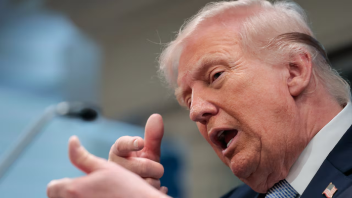US President Donald Trump on Iran US military moves to enforce blockade near Iranian waters