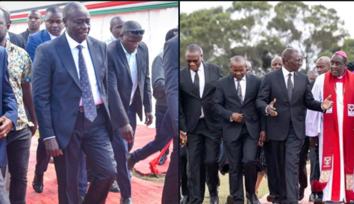 Ruto, Gachagua Attend Kiaraho Burial Amid Tension Ruto Gachagua Nyandarua Kiaraho burial ceremony