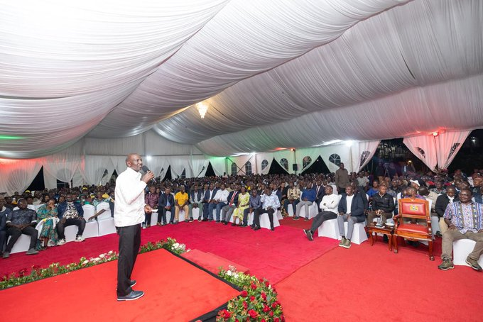 image President Ruto backs broad-based government, pledges Sh27 billion projects in Kisii and Nyamira to boost development and unity.