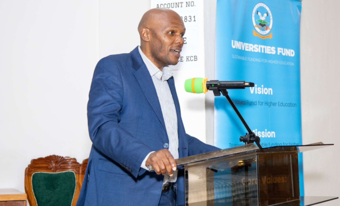 Universities Fund Acting CEO Edwin Wanyonyi Universities Fund says continuing private university students will retain scholarships as new funding model shifts support to loans.