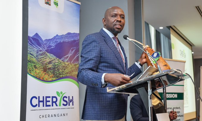 CHERISH Plan Launched to Restore Cherangany Hills Ecosystem Interior CS Kipchumba Murkomen announces CHERISH programme to restore Cherangany Hills, protect water towers and create 500,000 green jobs.