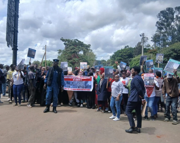 South C residents protest unsafe buildings after collapse, urging accountability and stricter enforcement of construction regulations.