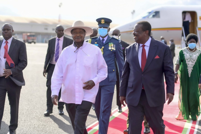 Uganda’s Museveni arrives in Nairobi for Africa We Build Summit 2026, focusing on infrastructure financing and industrialisation.