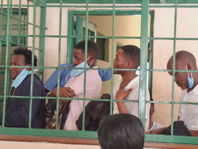 image Four suspects charged in Mombasa over violent robbery of an American citizen, court sets bond at Sh1 million each.