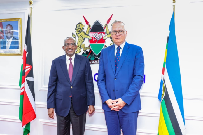 Duale & EIB Discuss Solar Power Rollout for Hospitals Health CS Aden Duale held talks with the European Investment Bank on financing solar energy rollout in Kenyan hospitals to strengthen healthcare delivery.