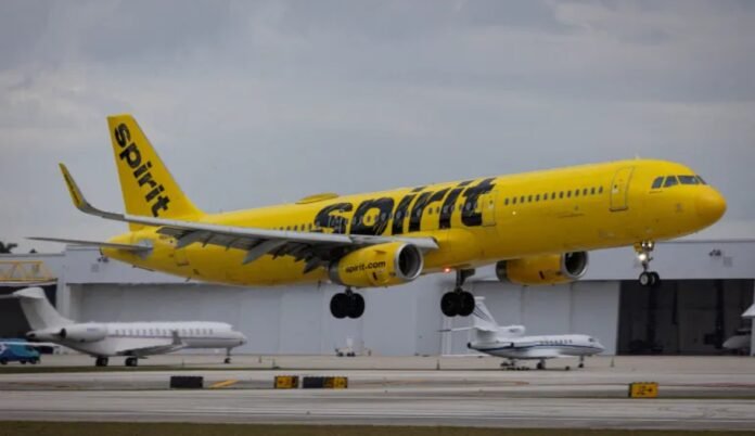 A Spirit Airlines plane Spirit Airlines Shuts Down, Cancels All Flights Over High Fuel Prices