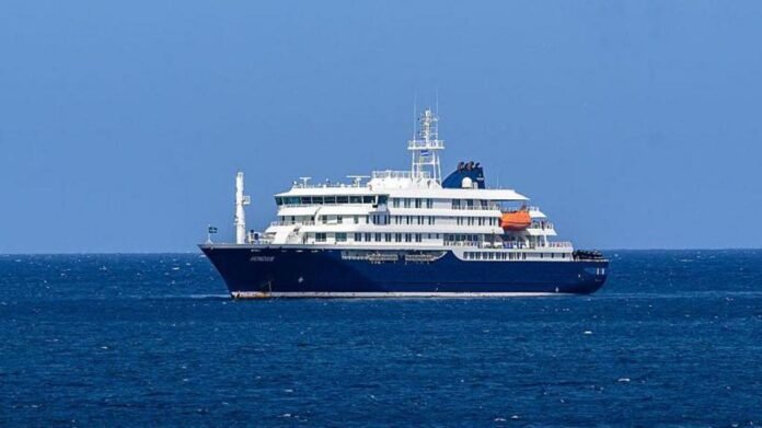 The MV Hondius cruise ship sailing across the Atlantic Ocean, where a suspected hantavirus outbreak has left three people dead andMV Hondius cruise ship sailing in the Atlantic Ocean during the suspected hantavirus outbreak under investigation by the World Health Organization. a WHO investigation.
