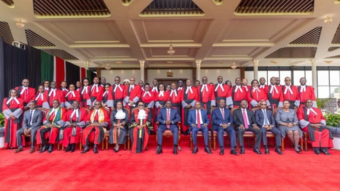 William Ruto William Ruto swearing in 37 new High Court and Environment and Land Court judges in Kenya