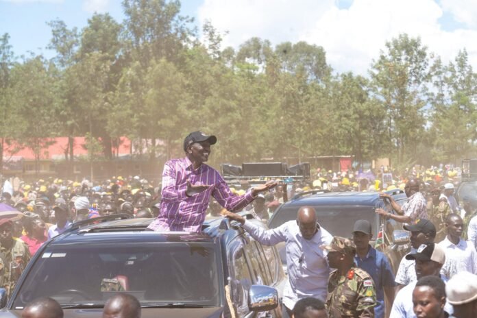 Ruto in Nyahururu Ruto in Nyahururu, Laikipia County