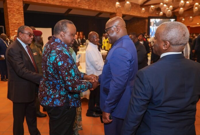 Former President Uhuru Kenyatta joined regional leaders at Museveni’s State Dinner in Kampala ahead of the Ugandan presidential inauguration ceremony.