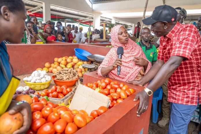 Diani Market President William Ruto has officially handed over the modern Diani Market in Kwale County, promising better working conditions and economic opportunities for traders.