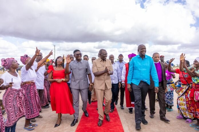 Ruto in Ganze, Kilifi President William Ruto during the public event in Ganze, Kilifi County, where a dramatic security breach exposed major lapses within the presidential protection system.