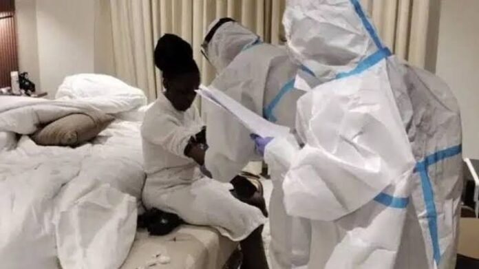 Suspected Ebola case in Bengaluru Health workers in protective gear at a medical facility following a suspected Ebola case reported in Bengaluru, India.